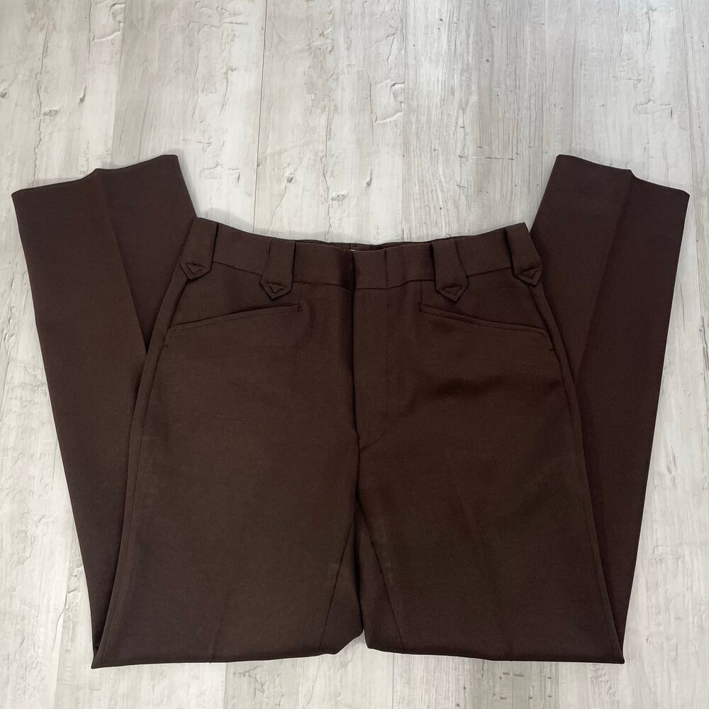 Kenny Rogers Western Collection By Circle S Brown Dressy Thick Basic Work Pants
